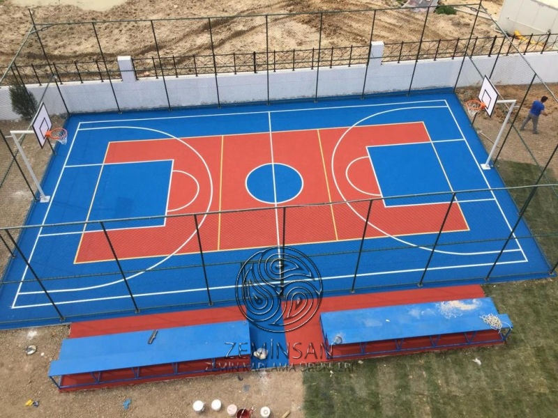Spor salonu için dayanıklı akrilik zemin kaplama