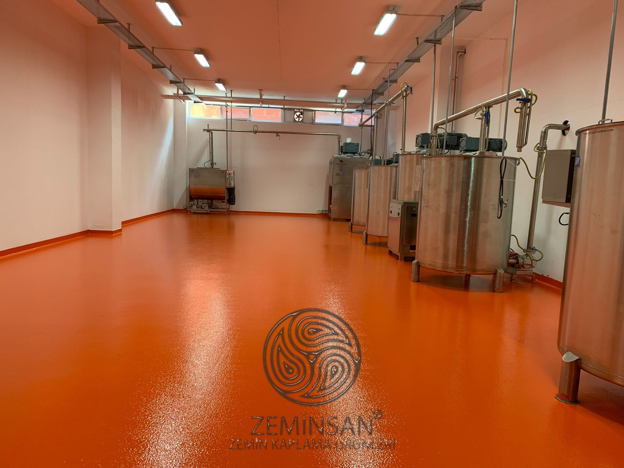 Epoksi zemin kaplama ticari showroom