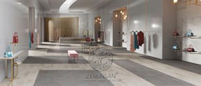 Şık karo halı iç mekan otel kaplama