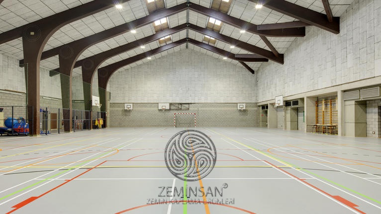 PVC spor salonu zemin geniş alan çözümü